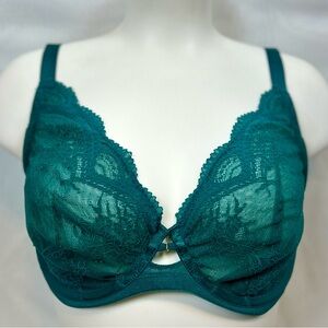 New Auden 38D Green Lace Unlined Sexy Bra